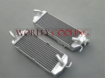 Aluminum Radiator & Black Hose for KTM 250/400/450/520/525 MXC/EXC (2000-2002)