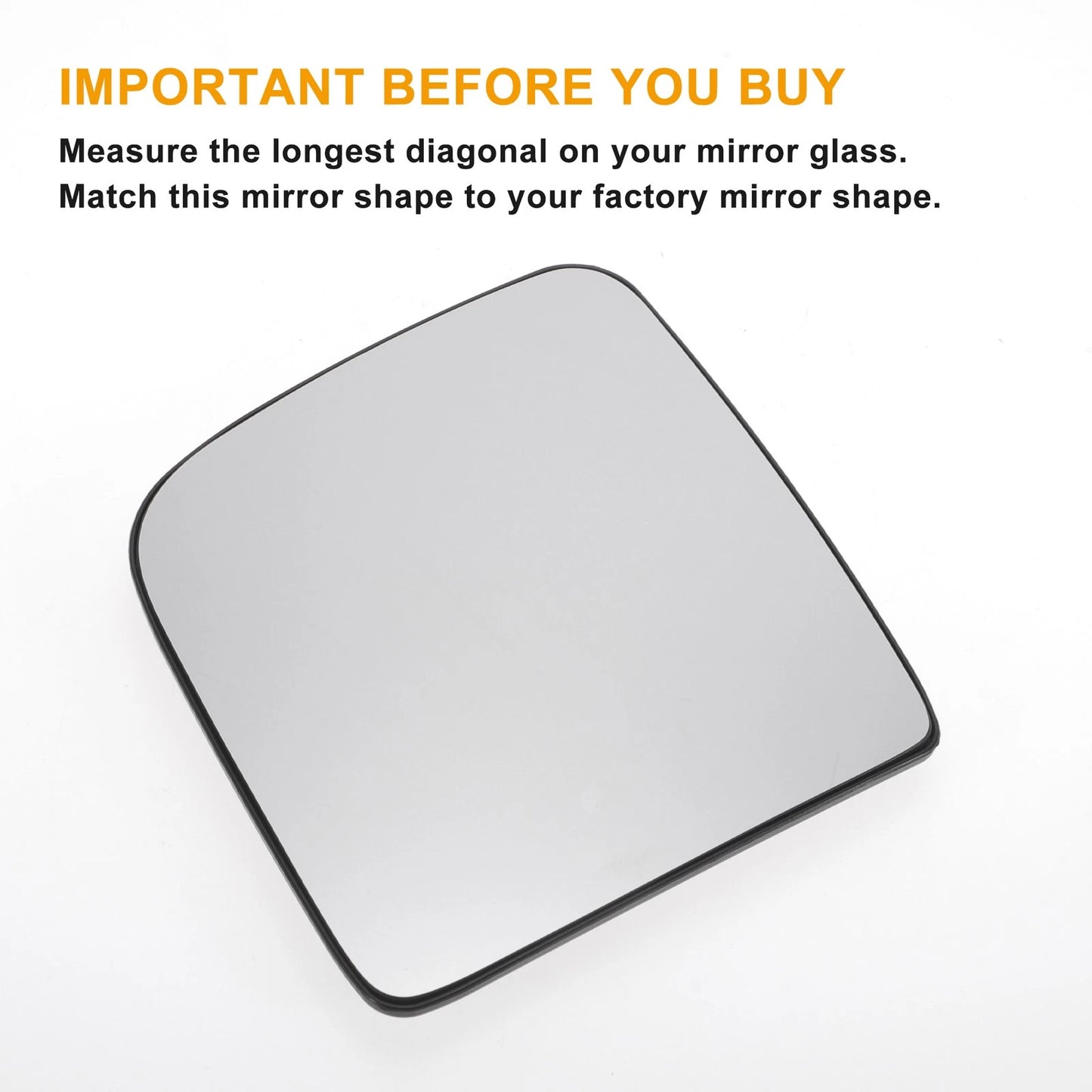 White Left Upper Side Mirror Glass for Ford Transit (2002-2009)