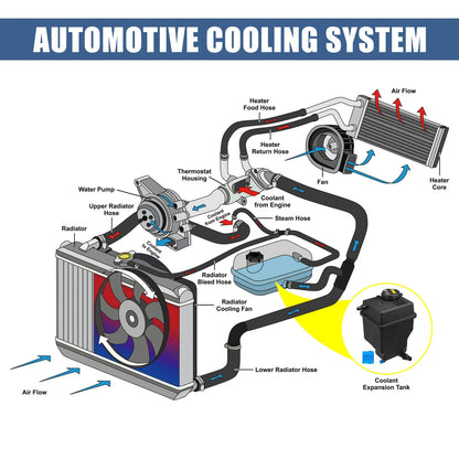1 x Coolant Radiator Reservoir Tank with Cap and Sensor for BMW X5