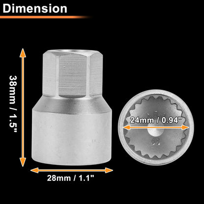 Wheel Lock Lug Nut Key Socket Tool for VW Touareg (2004-2018)