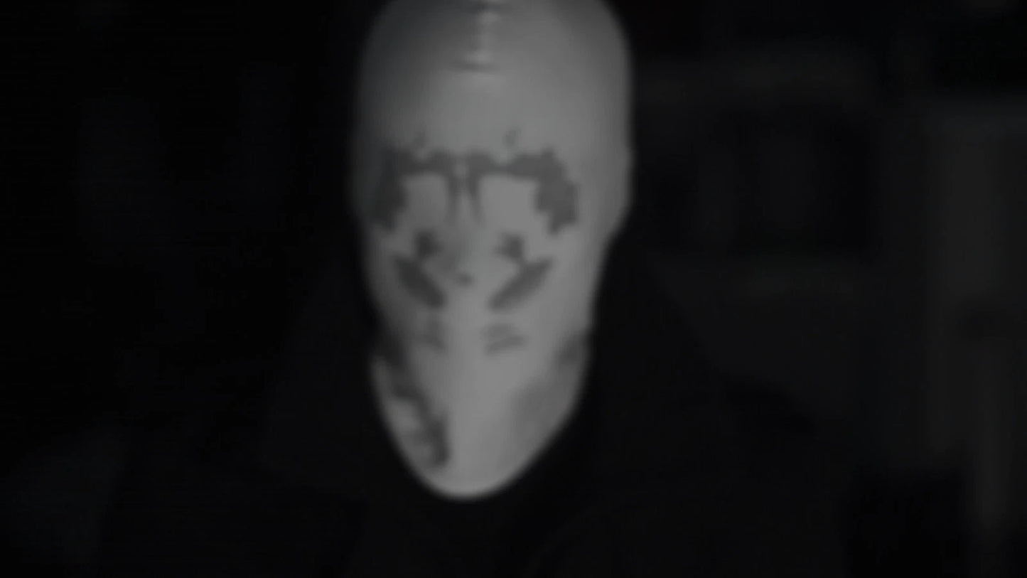 Rorschach Moving Inkblot Mask for Loonatic Halloween Costume