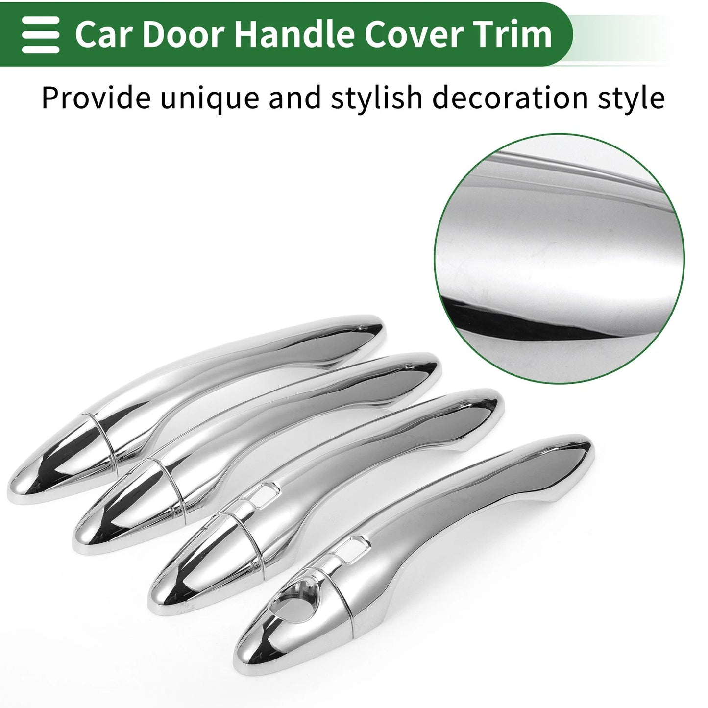 Silver Tone Door Handle Cover Trim for KIA Optima K5 (2011-2020)