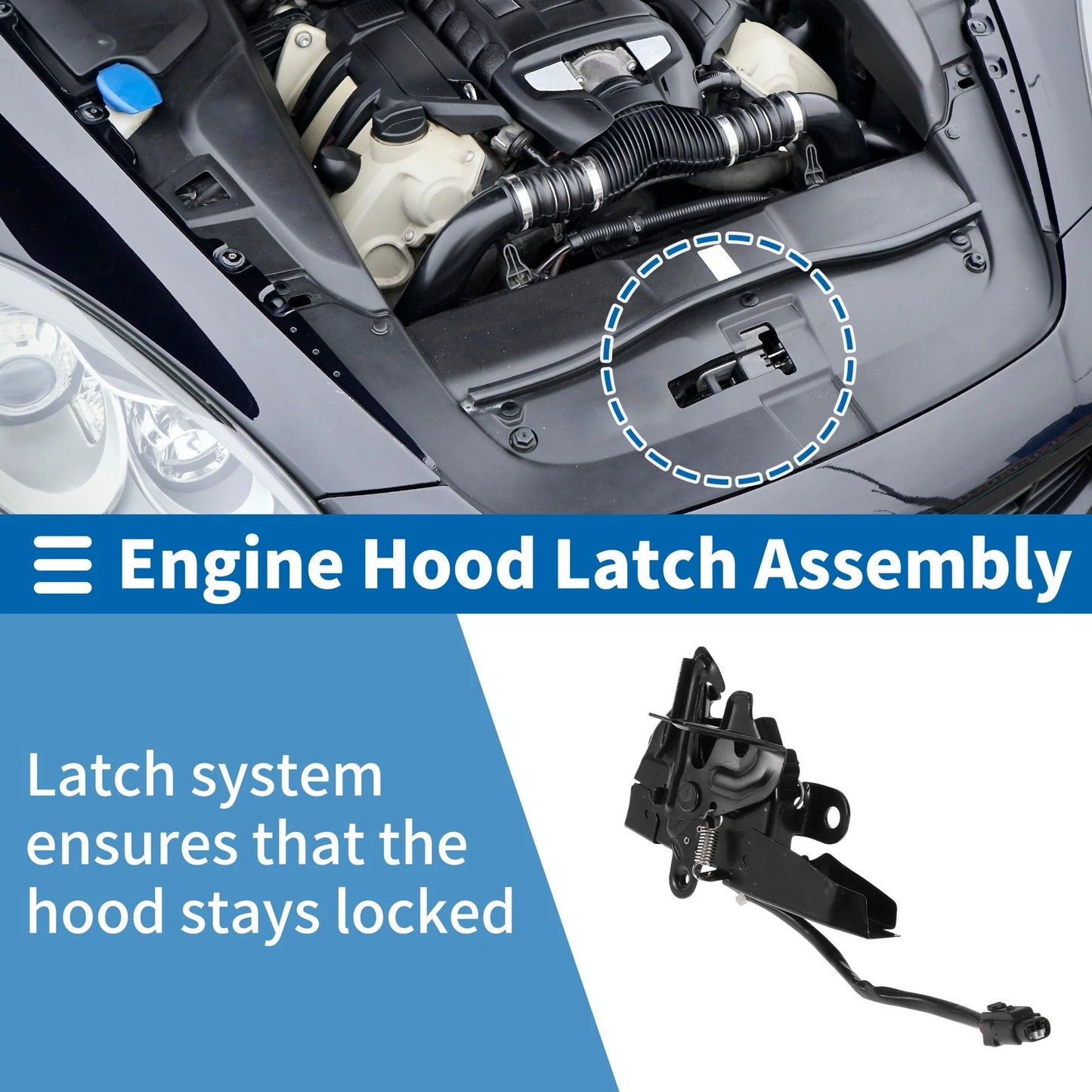 1Pc Hood Latch Assembly for Toyota Venza (2009–2016)