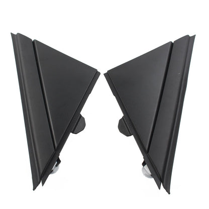 Matte Black Door Mirror Flag Covers for Fiat 500 (2012-2019)