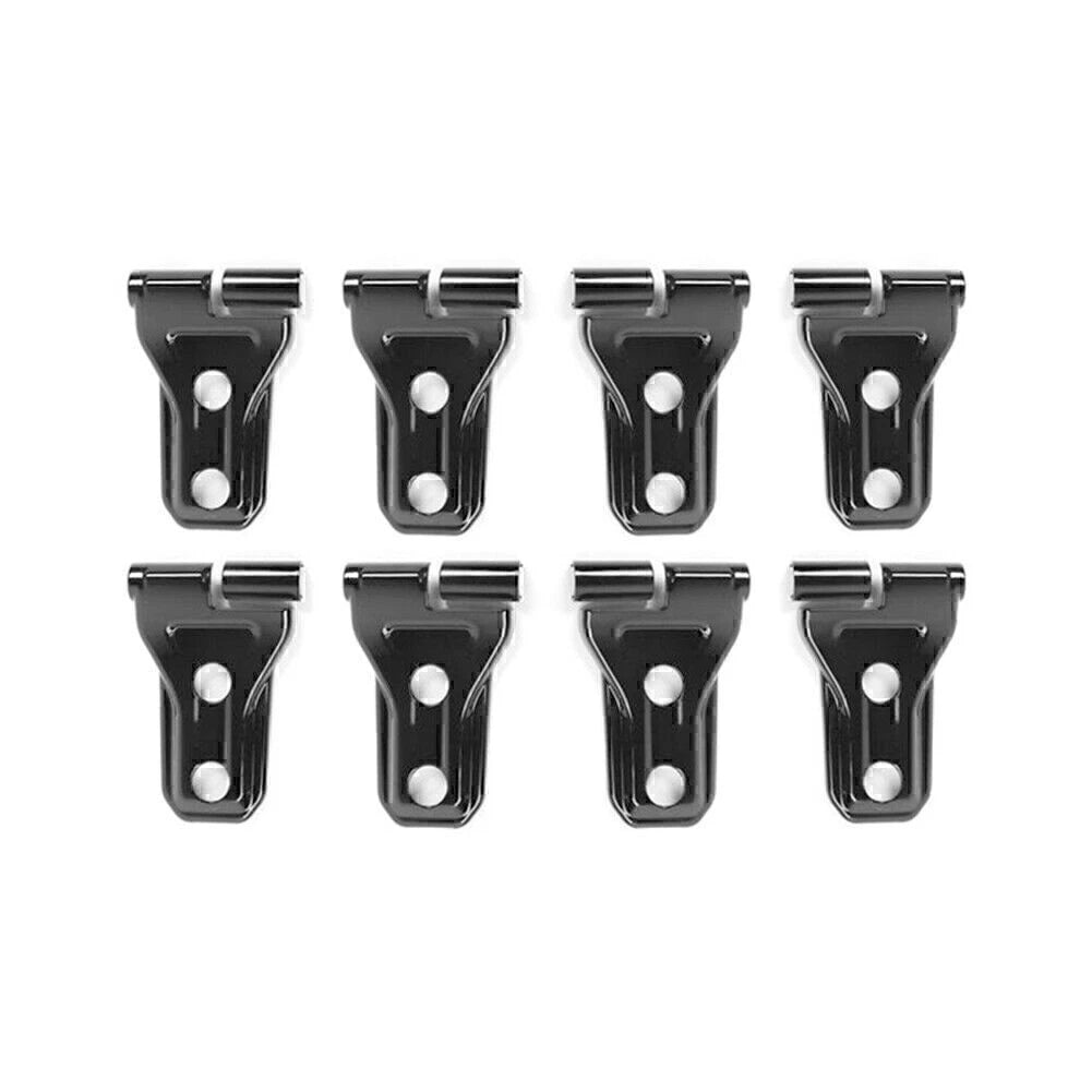 8pcs Black Door Hinge Covers for 2018+ Jeep Wrangler JL 2/4 Door Accessories
