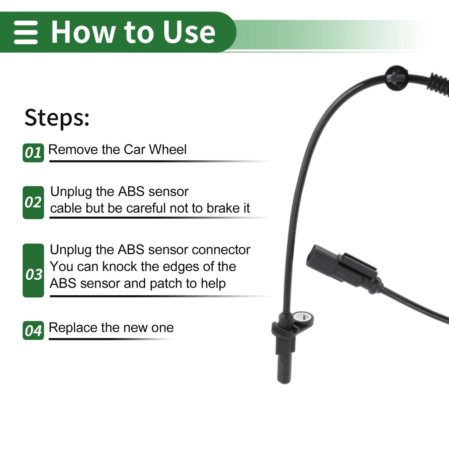 ABS Wheel Speed Sensor for Ford Mustang (2011-2014)