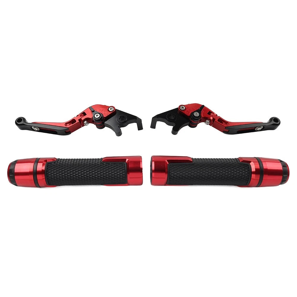 Folding Extendable Brake Clutch Lever Grip Set for BMW R1200GS R1250GS (2013-2023)