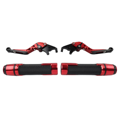 Folding Extendable Brake Clutch Lever Grip Set for BMW R1200GS R1250GS (2013-2023)