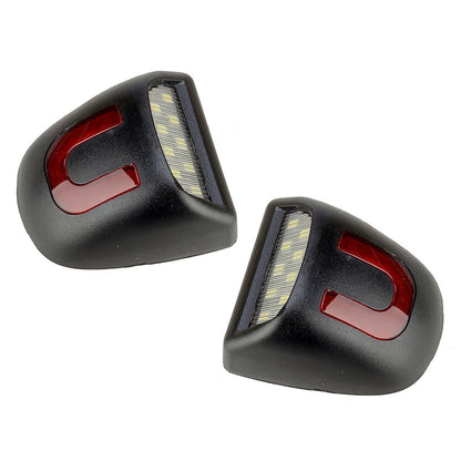 Red Tube LED License Plate Lights for Chevy Silverado GMC Sierra (2007-2013)