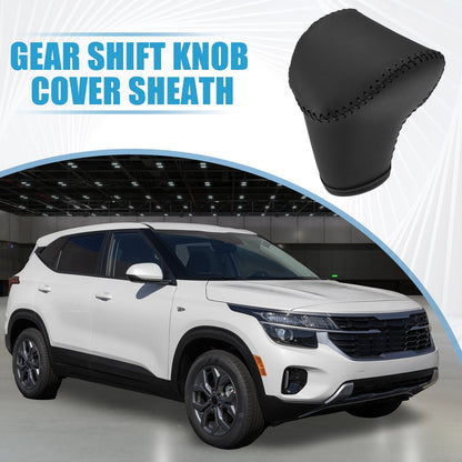 Black Gear Shift Knob Cover for Kia Seltos (2021-2023)