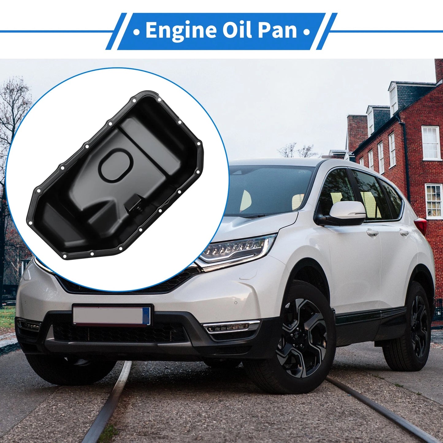 Engine Oil Pan for Honda CR-V 2002-2006 Steel Black (2002-2006)