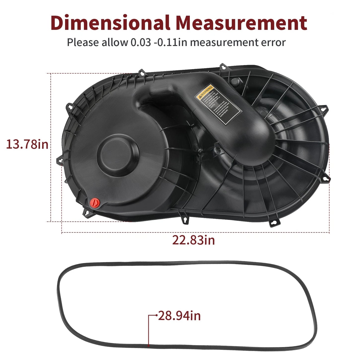 Outer Clutch Belt Cover Seal for Polaris Ranger 1000 Crew XP 2022-2025