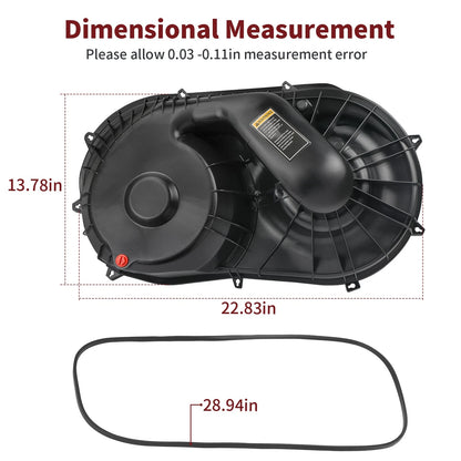 Outer Clutch Belt Cover Seal for Polaris Ranger 1000 Crew XP 2022-2025