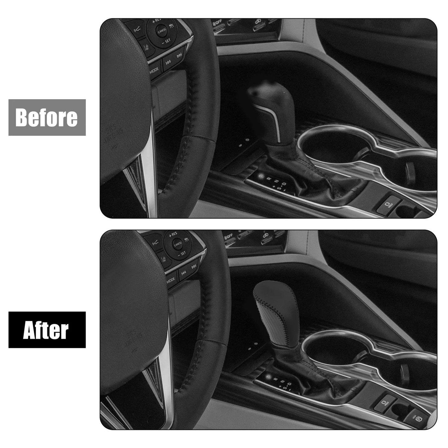 Carbon Fiber Gear Shift Knob Cover for Honda Accord (2018-2023)