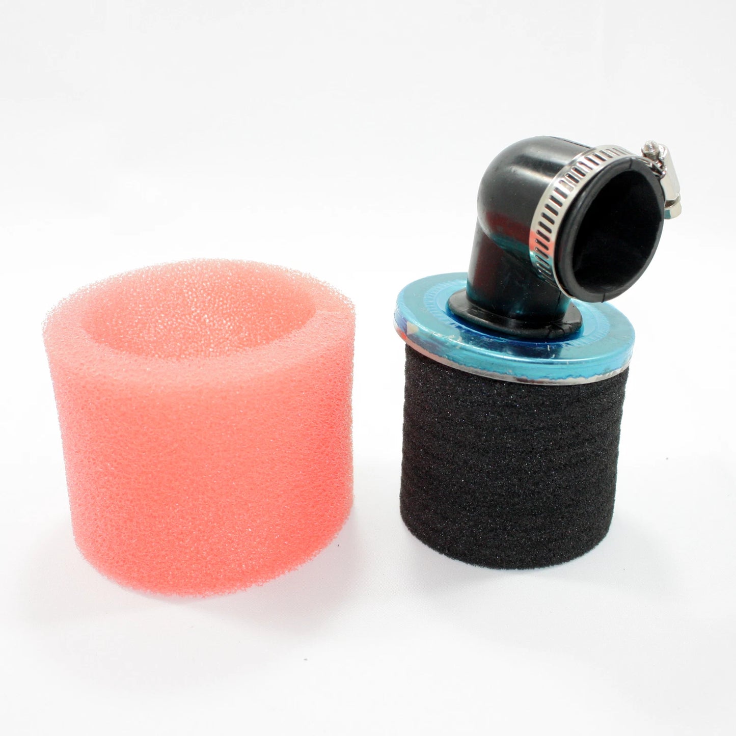 35mm PINK 90�� Bent Air Filter Pod for PIT QUAD DIRT BIKE ATV
