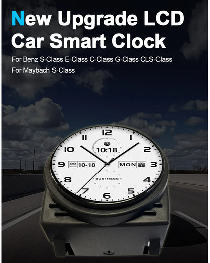 Touch Screen LCD Smart Clock for Benz G-Class W463, CLS W219, S W222 (2002-2023)