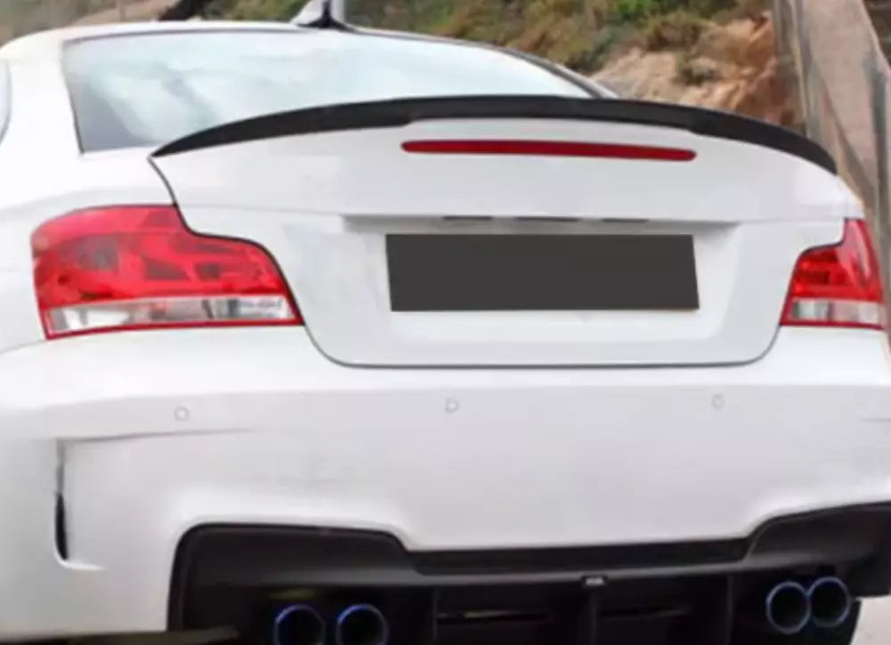 Glossy Black Rear P Style Spoiler Wing for BMW 1 Series E82 E88 Coupe (2007-2013)