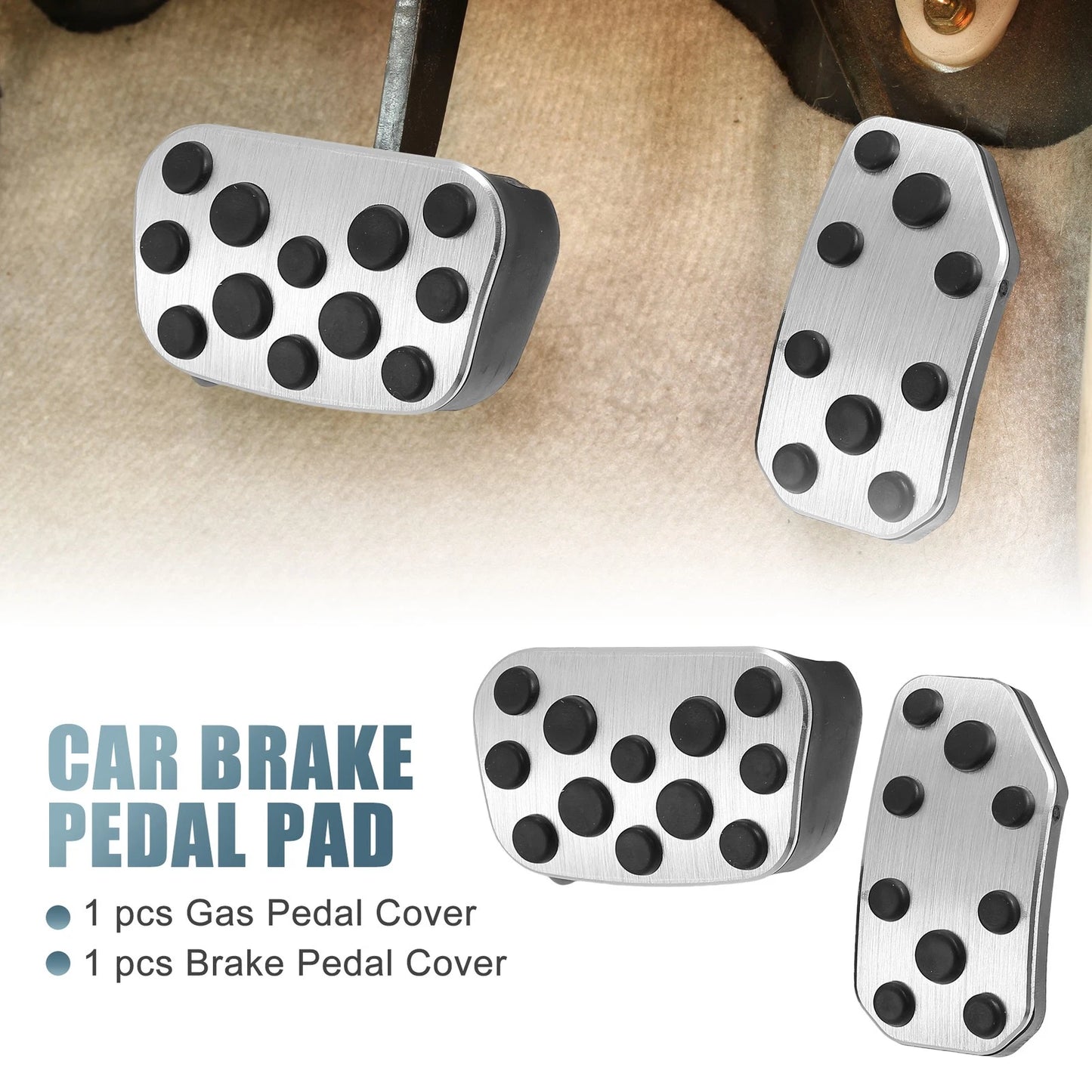 2 x Foot Pedal Brake Gas Pedal Pad for Toyota Alphard (2011–2014)