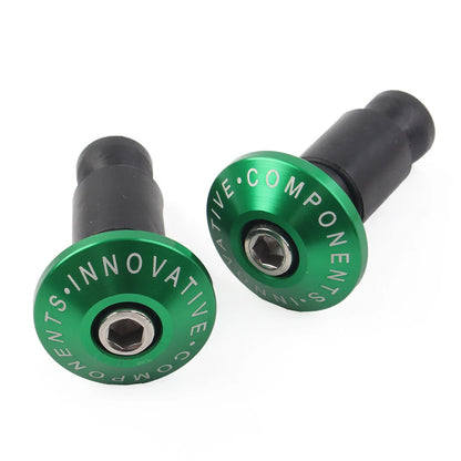 Motorcycle 7/8" Handlebar End Cap Grip Plug for Dirt Bike Green