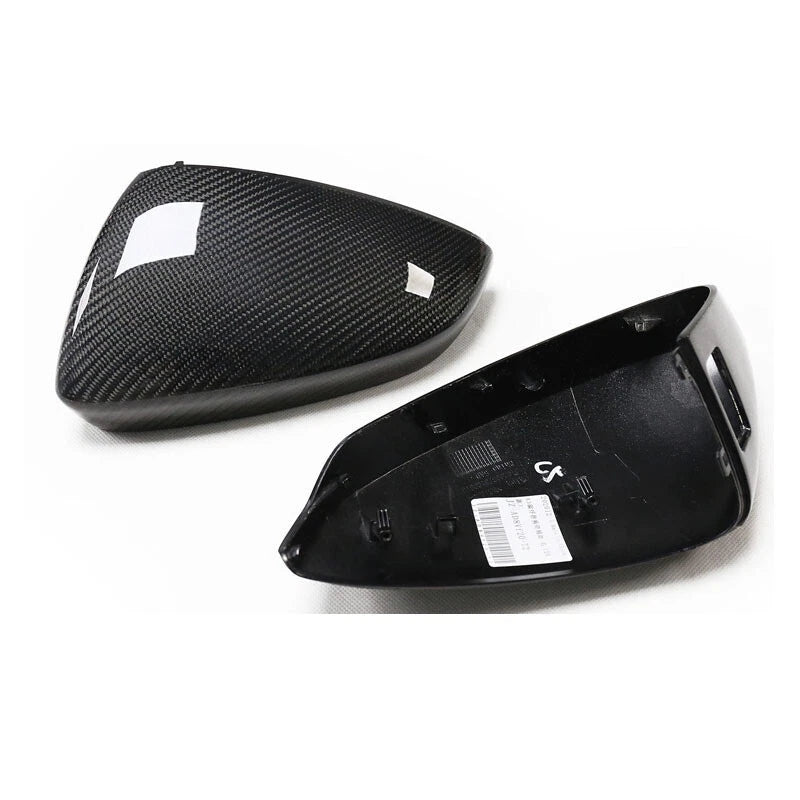 Replace Carbon Fiber Wing Side Mirror Cover Housing Kit For Audi A3 S3 RS3 2021-