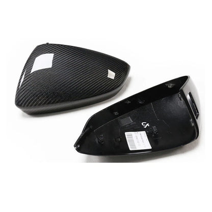 Replace Carbon Fiber Wing Side Mirror Cover Housing Kit For Audi A3 S3 RS3 2021-