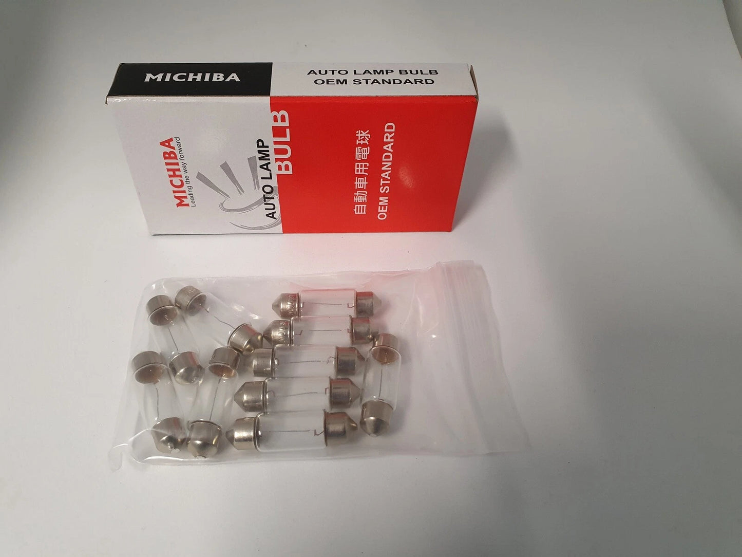10 x SV8.5 Clear Halogen Festoon Interior License Bulbs for Various Models