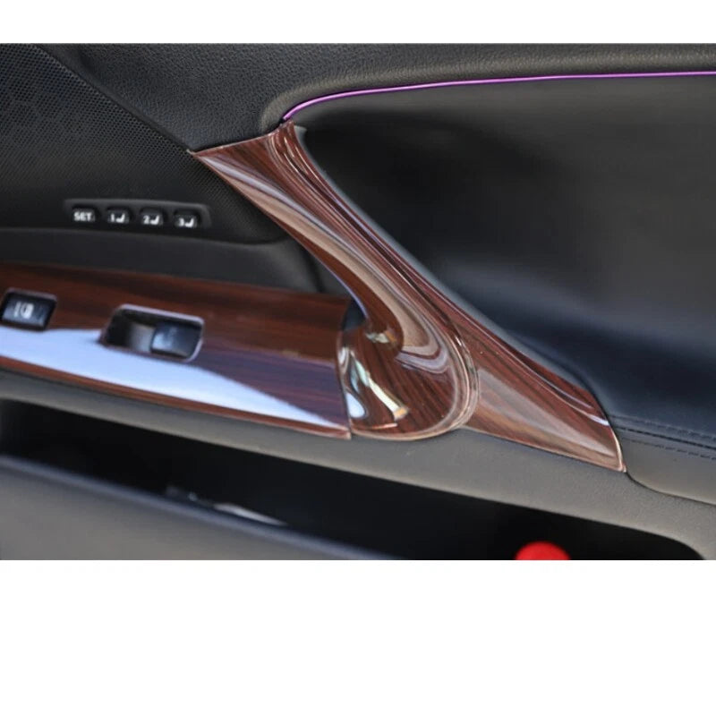 Wood Inner Door Armrest Window Lift Panel Trim 8pcs for Lexus IS F (2006–2013)