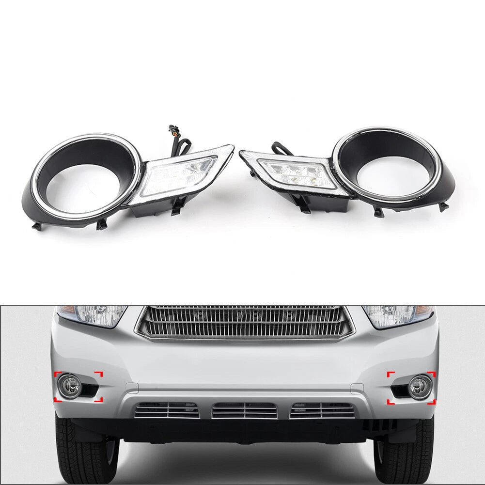 Daytime Running Lights Fog Lamps for Toyota Highlander (2008-2011)