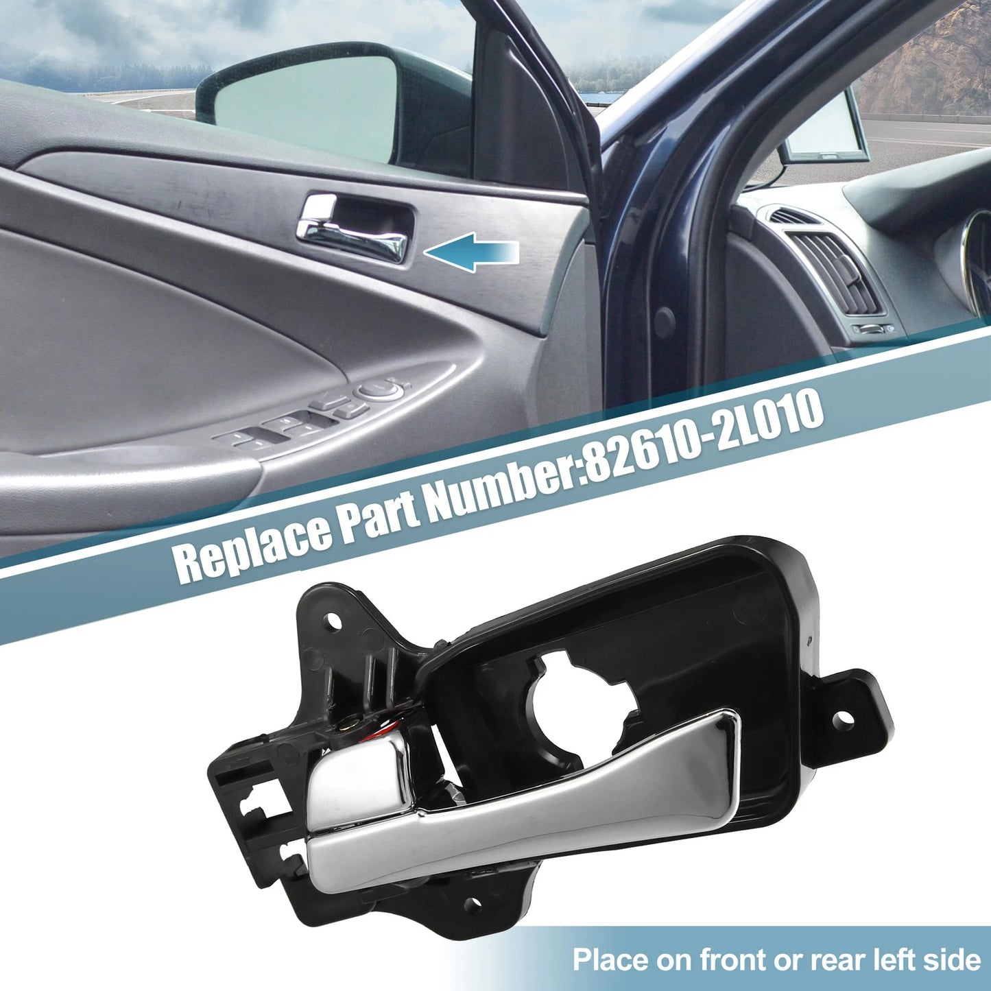 Front Left Door Handle Cover Trim for Hyundai Elantra (2017-2023)