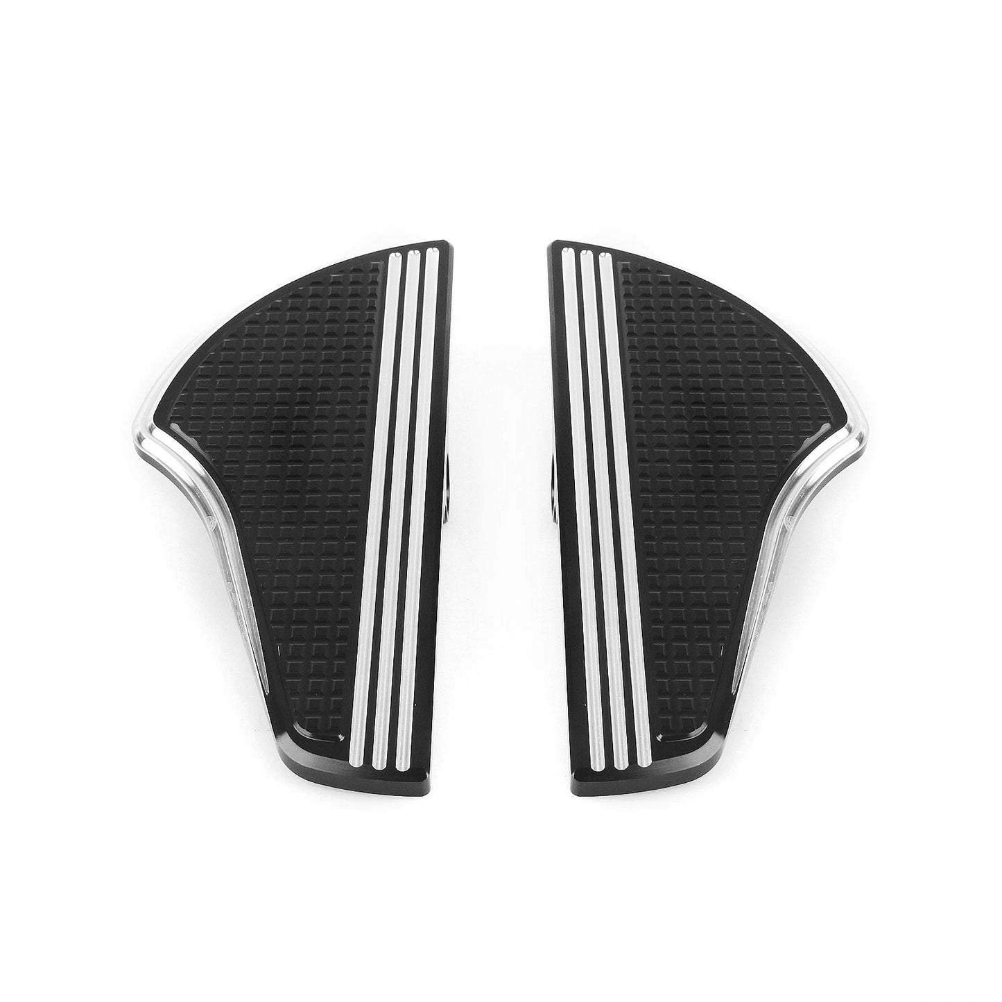 2 x Black White Front Floorboards Foot Pegs for Harley Davidson Softail (2018-2025)