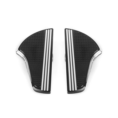 2 x Black White Front Floorboards Foot Pegs for Harley Davidson Softail (2018-2025)