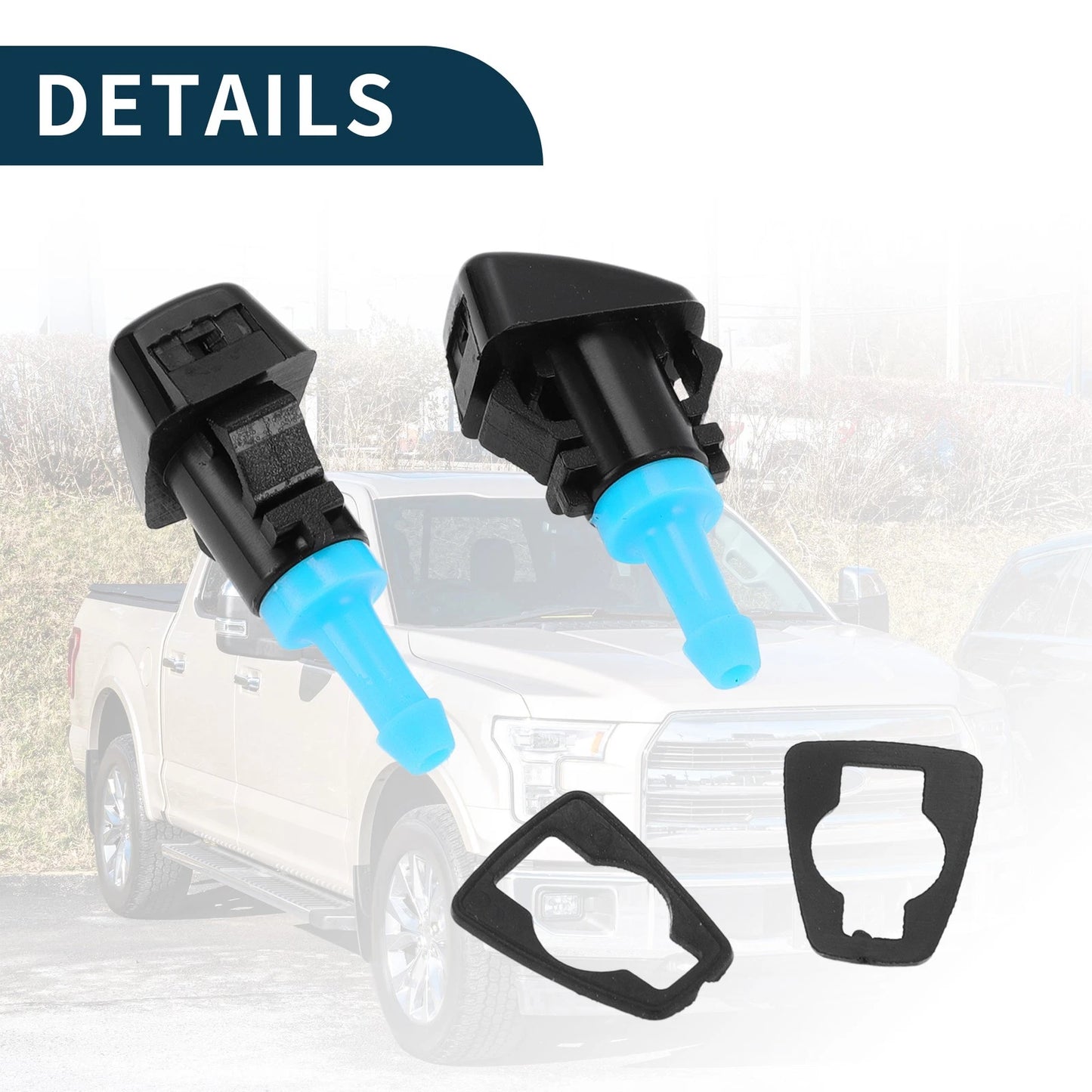 Front Windshield Washer Nozzles for Dodge Durango (2004 - 2009)