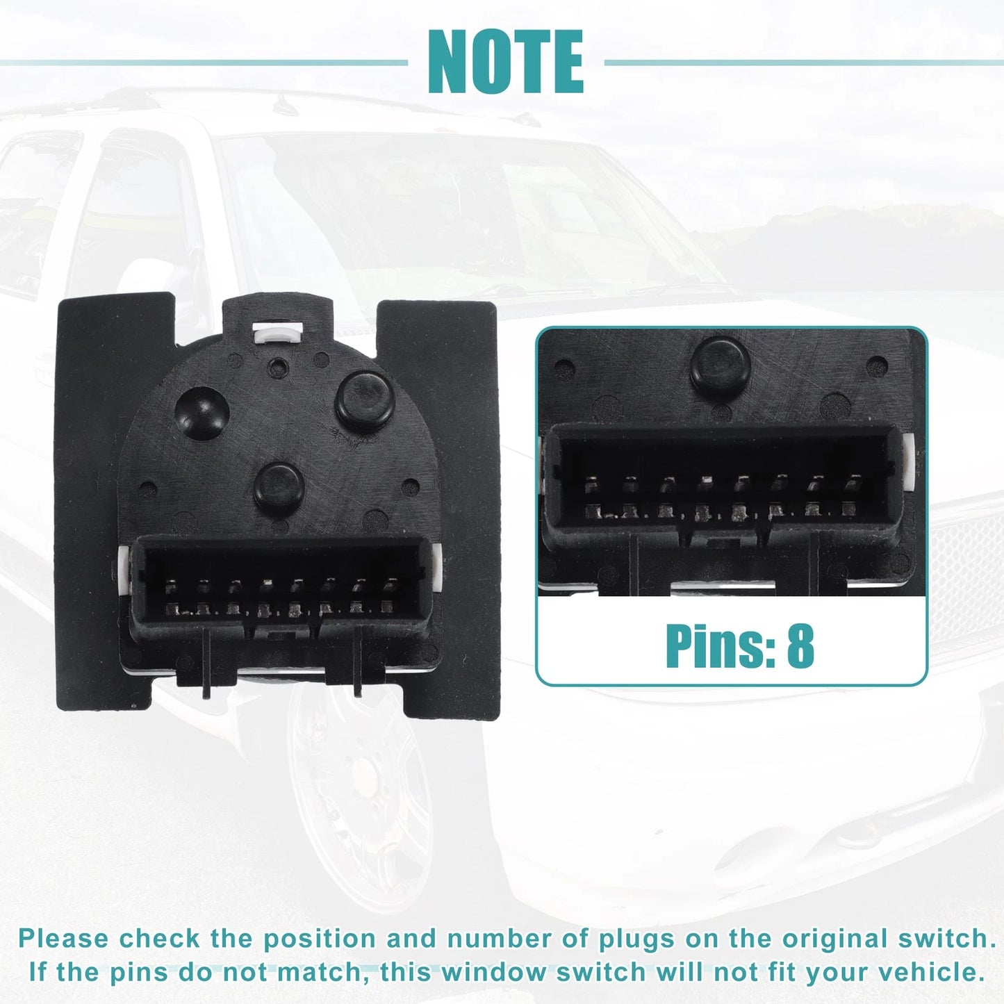 1Set Rear View Mirror Remote Control Switch for GMC