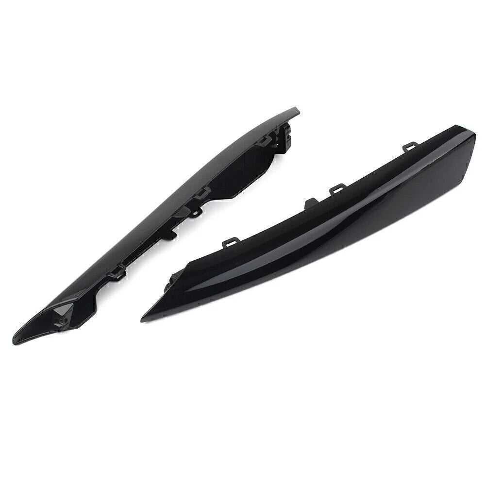 Front Bumper Grille Insert Covers for Jaguar XF (2012-2015) Black
