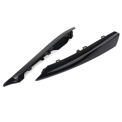 Front Bumper Grille Insert Covers for Jaguar XF (2012-2015) Black