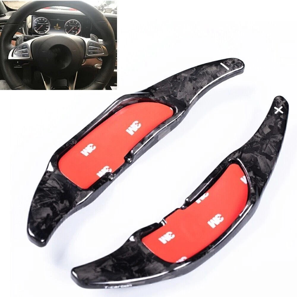 Steering Wheel Shifter Paddle Black for Benz AMG A45 CLA45 C63 CLS63 (2015-2018)