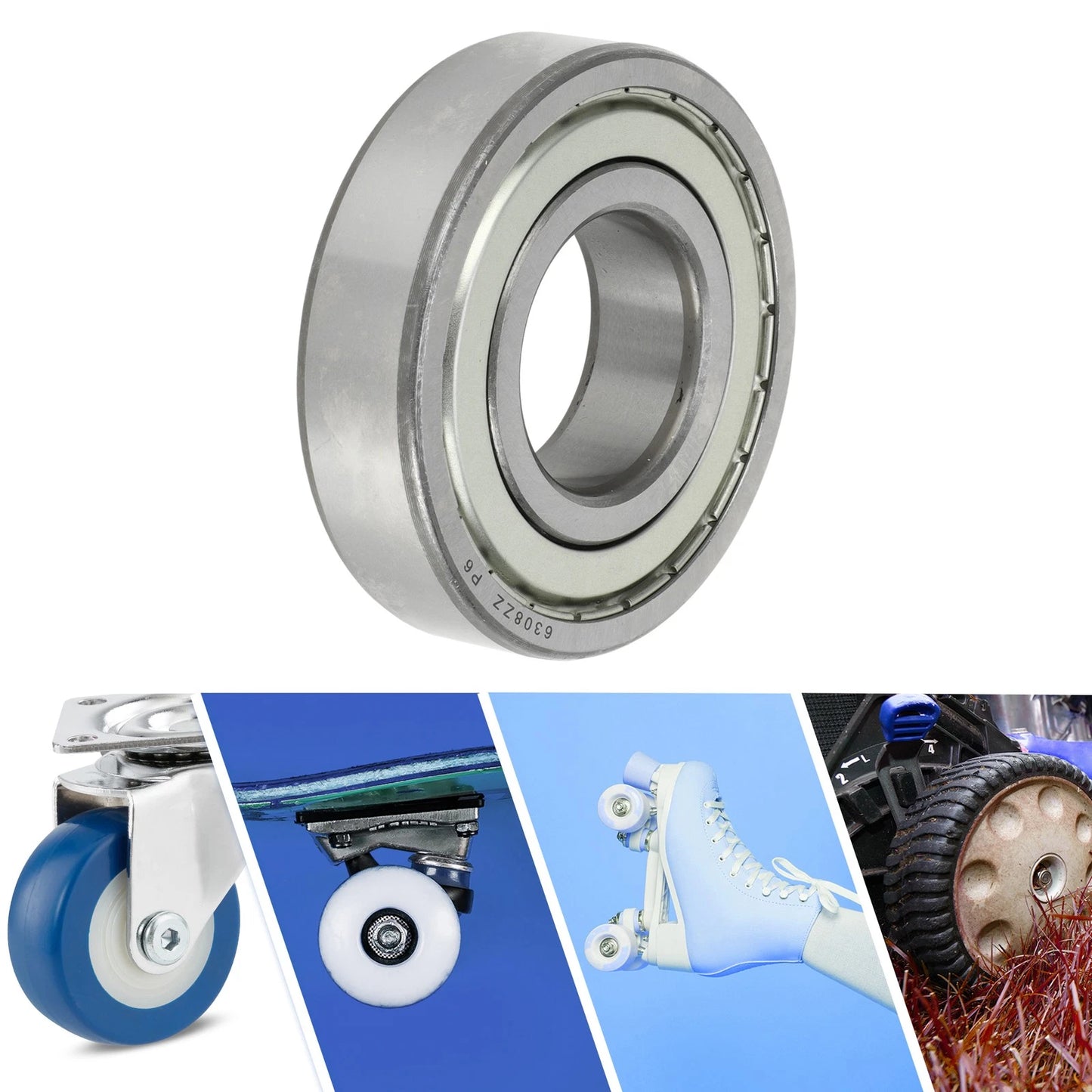 40x90x23mm Deep Groove Ball Bearings P6 for Scooter Skateboard Wheel
