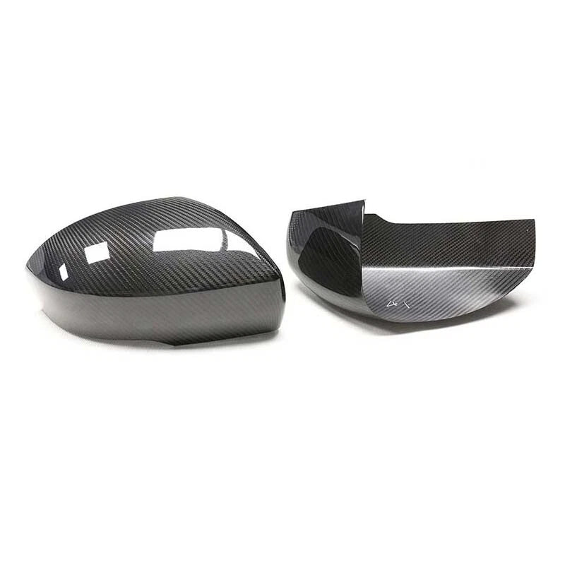 Real Carbon Fiber Addon Rearview Mirror Cover Trim Fit For Range Rover Sport