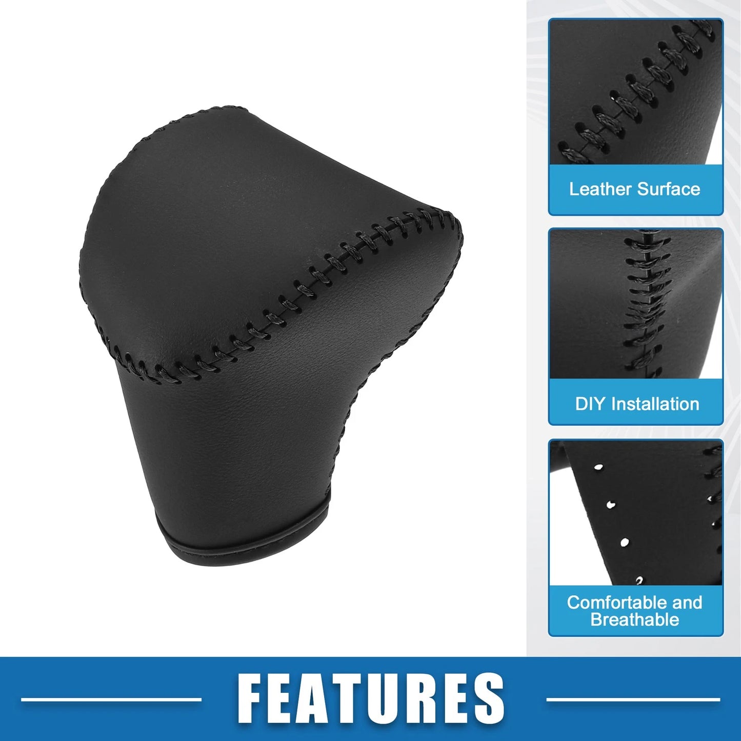 Black Gear Shift Knob Cover for Kia Seltos (2021-2023)