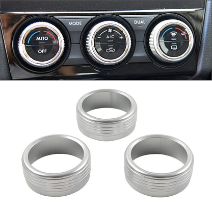 AC Climate Control Knob Ring Covers for Subaru Forester XV Crosstrek WRX STi