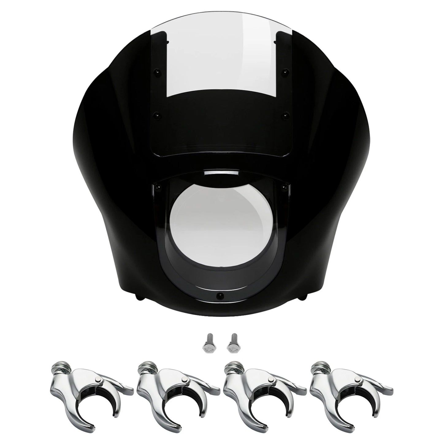 Clear Windshield & 49mm Fork Clamps for Harley Sportster (2010-2023)