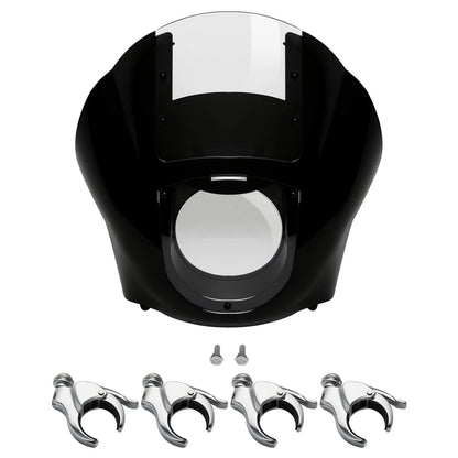 Clear Windshield & 49mm Fork Clamps for Harley Sportster (2010-2023)