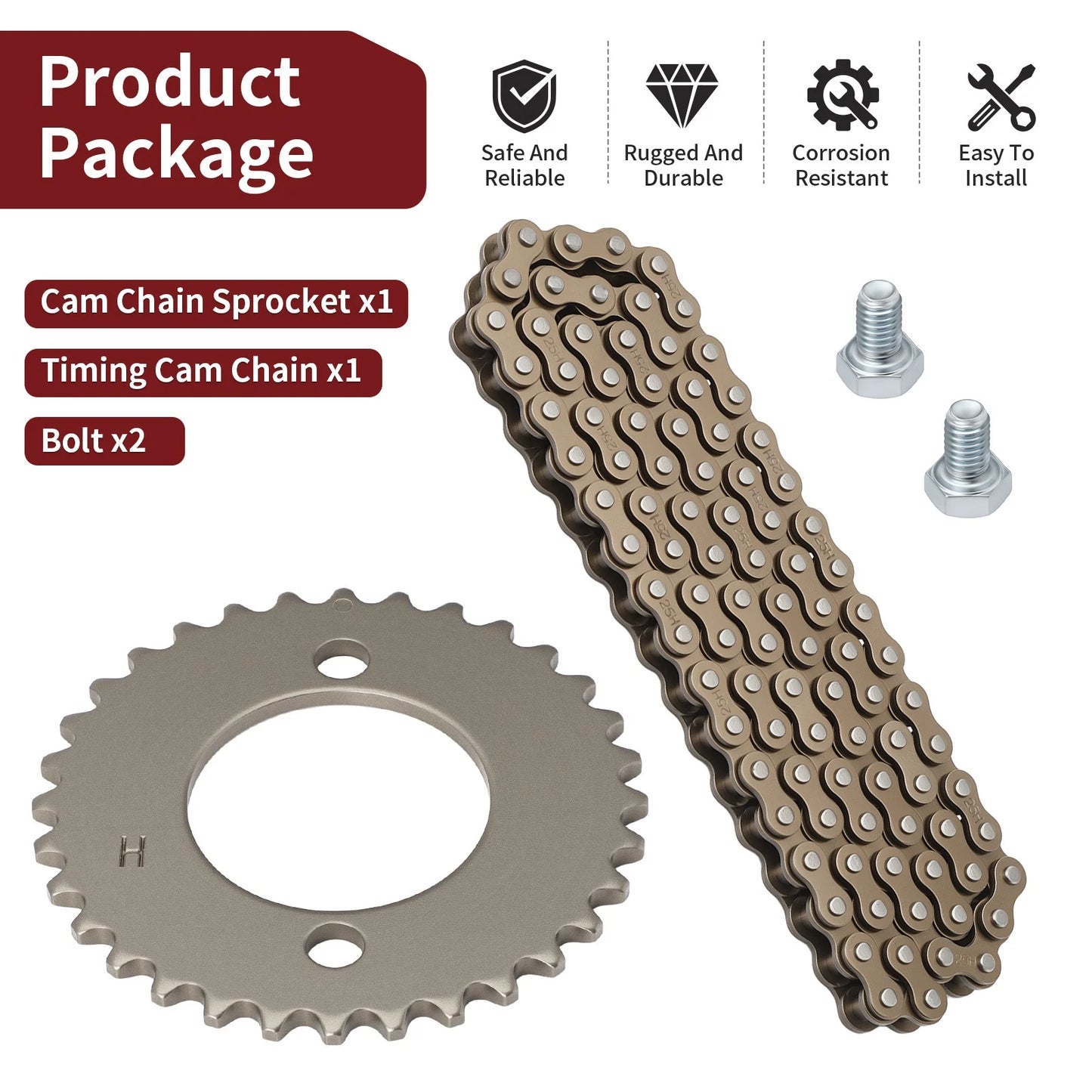 Timing Cam Chain Sprocket 32T for Honda XL100/XL125 (1976-1978)
