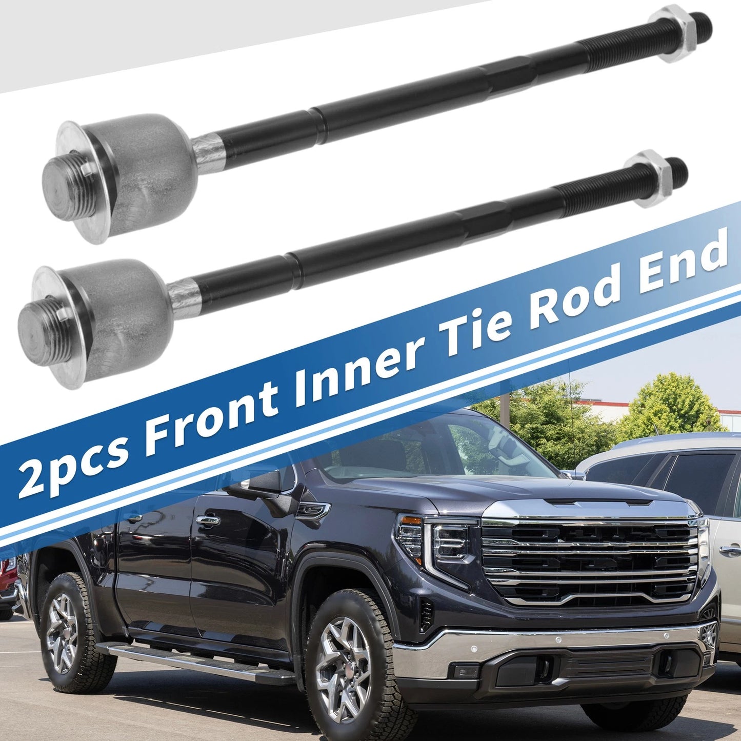 Front Inner Tie Rod End Links for GMC Sierra 1500 (1999-2006)