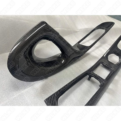 LHD Carbon Fiber Interior Refit Door Handle Panel Replace for Mazda RX7 FD3S