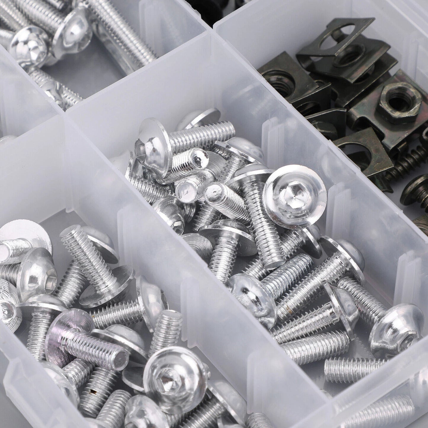 177 x Fairing Screws Silver Bolts Trim M5/M6
