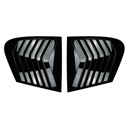 2 x Rear Side Window Louver Trim Covers for BMW F20 F21 (2011-2021) Black