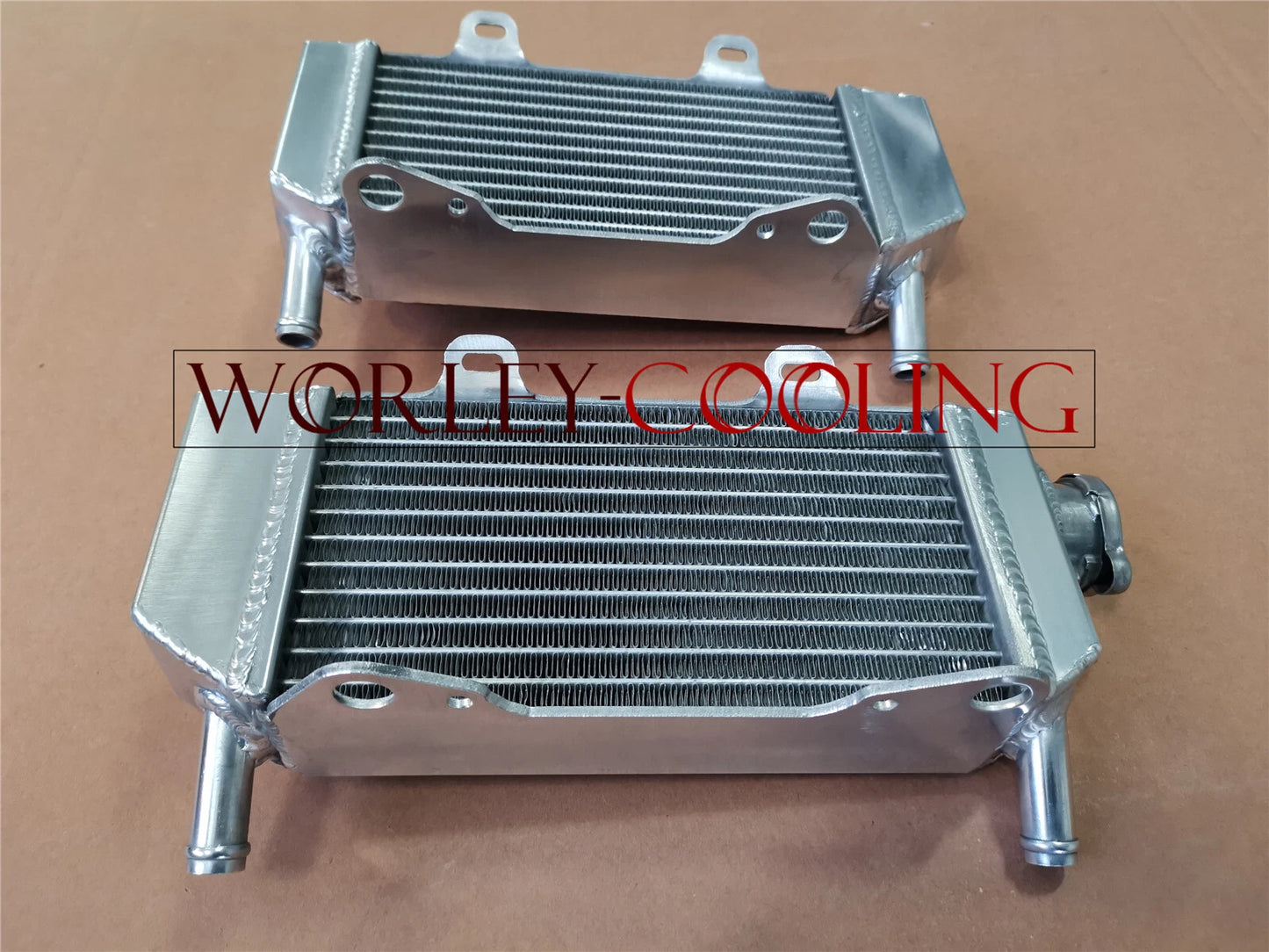 Aluminum Radiator & Red Hose for Honda CRF 250 CRF250R CRF250X (2004-2009)