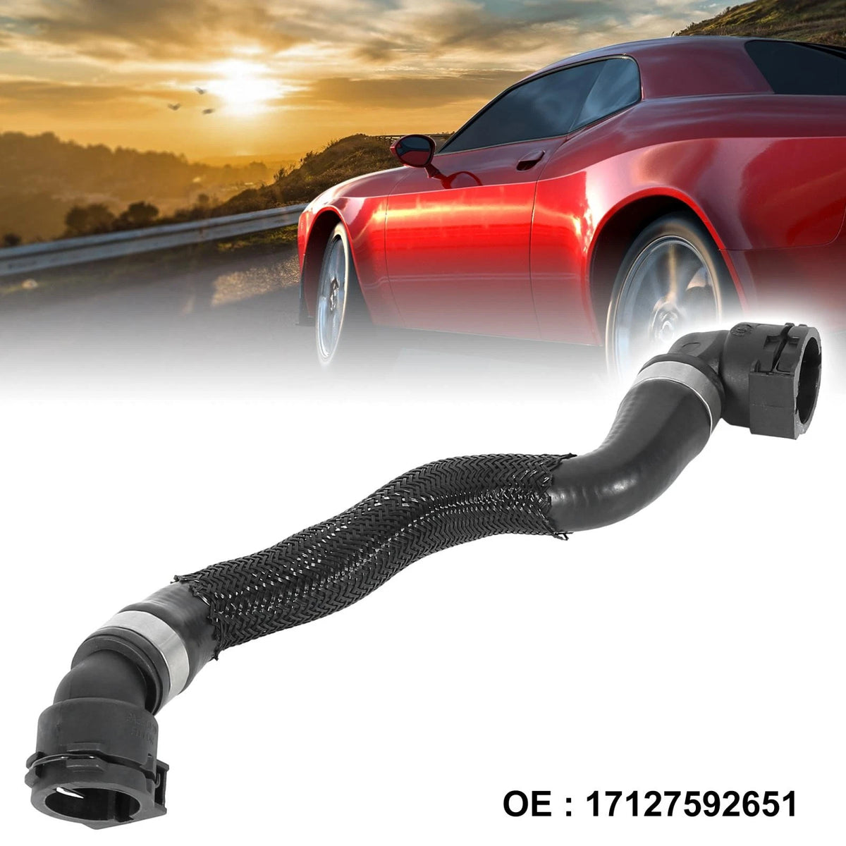 Radiator Coolant Water Hose from Expansion Tank for BMW 650i