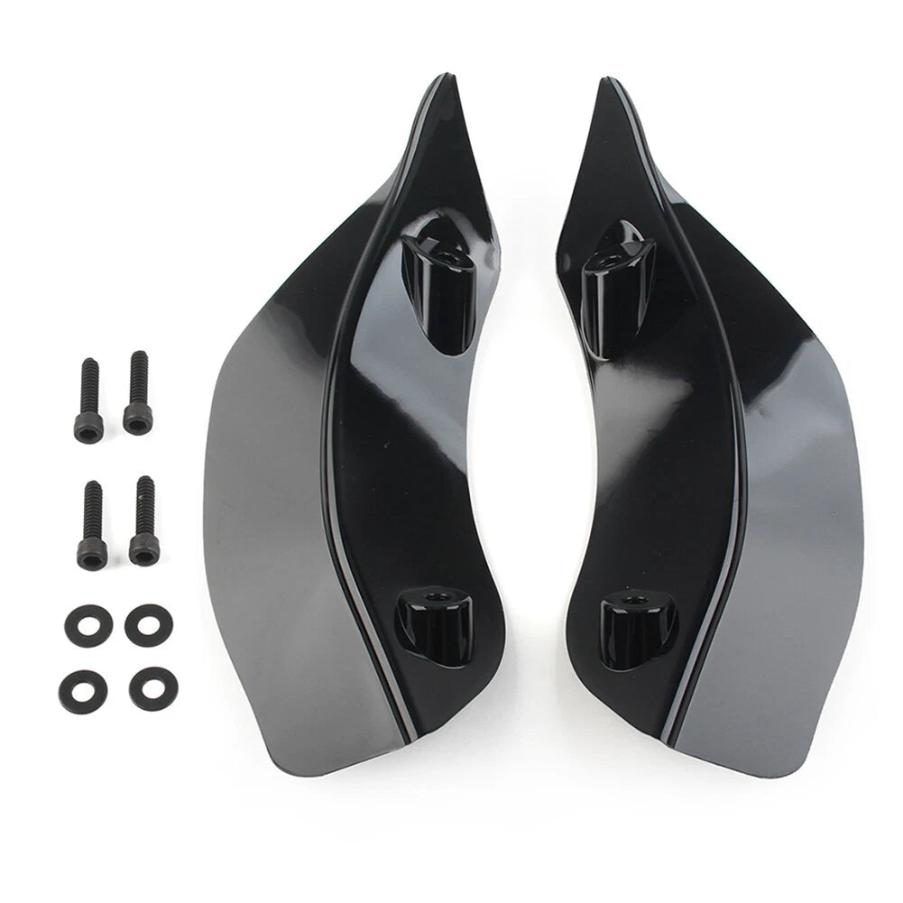 Black Upper Fairing Accents Air Wind Deflector for Harley Road Glide FLTRX (2015-2020)